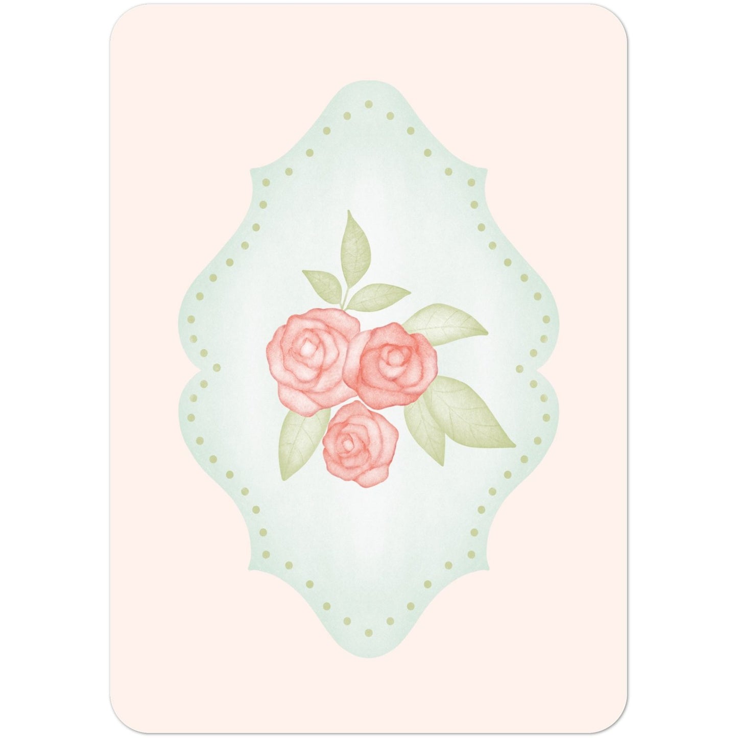 Rococo Roses A6 Postcards (Pack of 10 with premium envelopes)