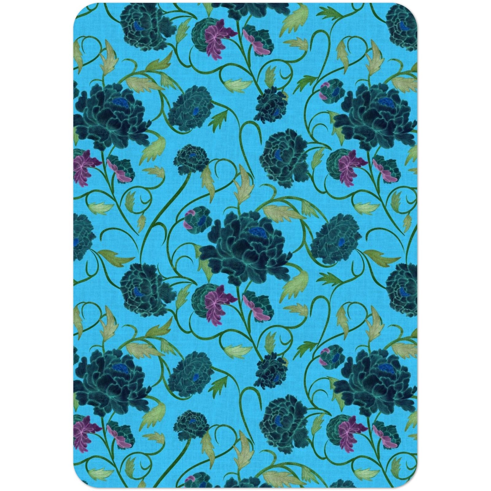 Chinoiserie Indigo Peony Pattern A6 Postcards (Pack of 10 with premium envelopes)