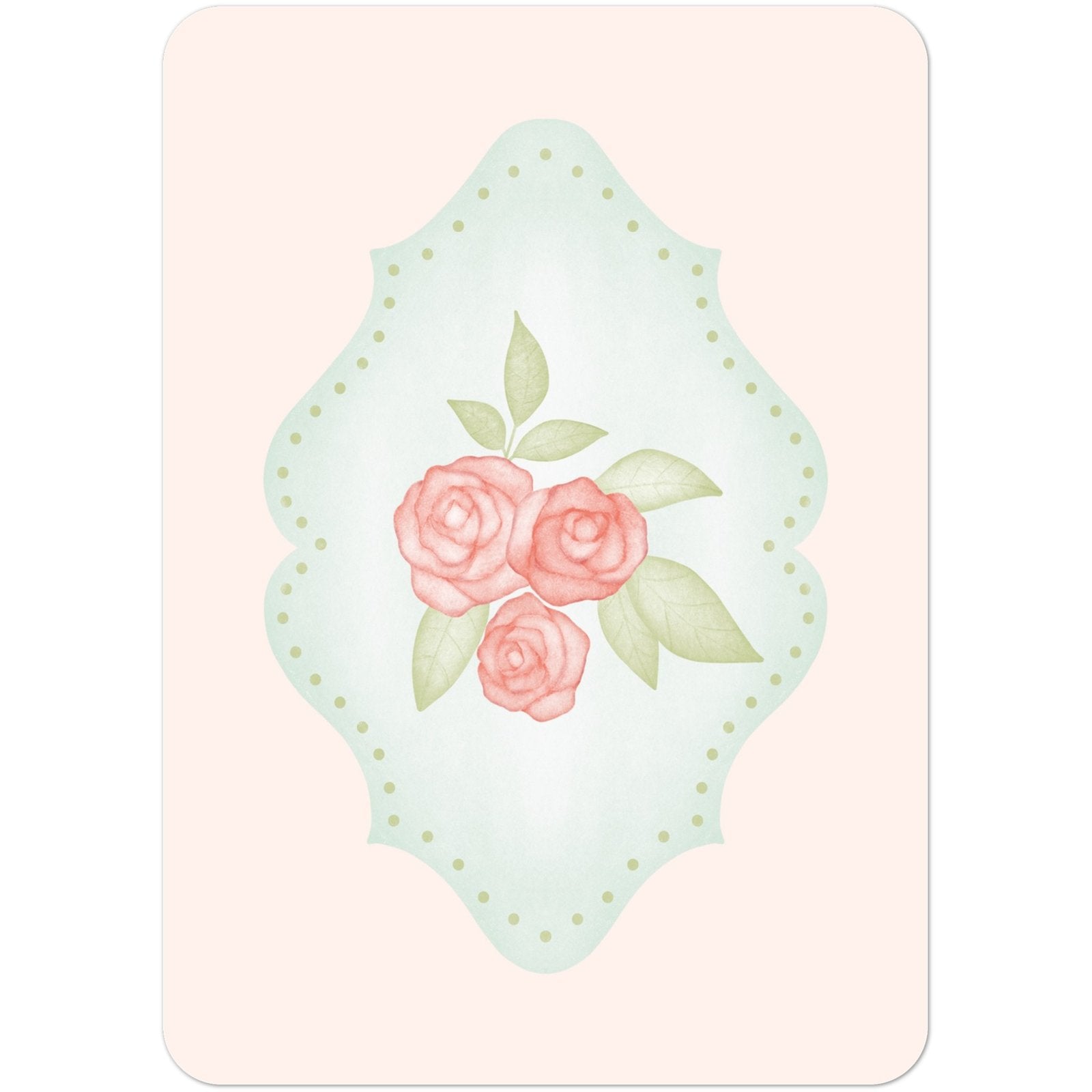 Rococo Roses A6 Postcards (Pack of 10 with premium envelopes)
