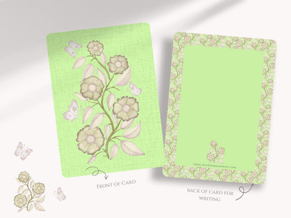 Floral Butterfly A6 Postcards (Pack of 10 with premium envelopes)