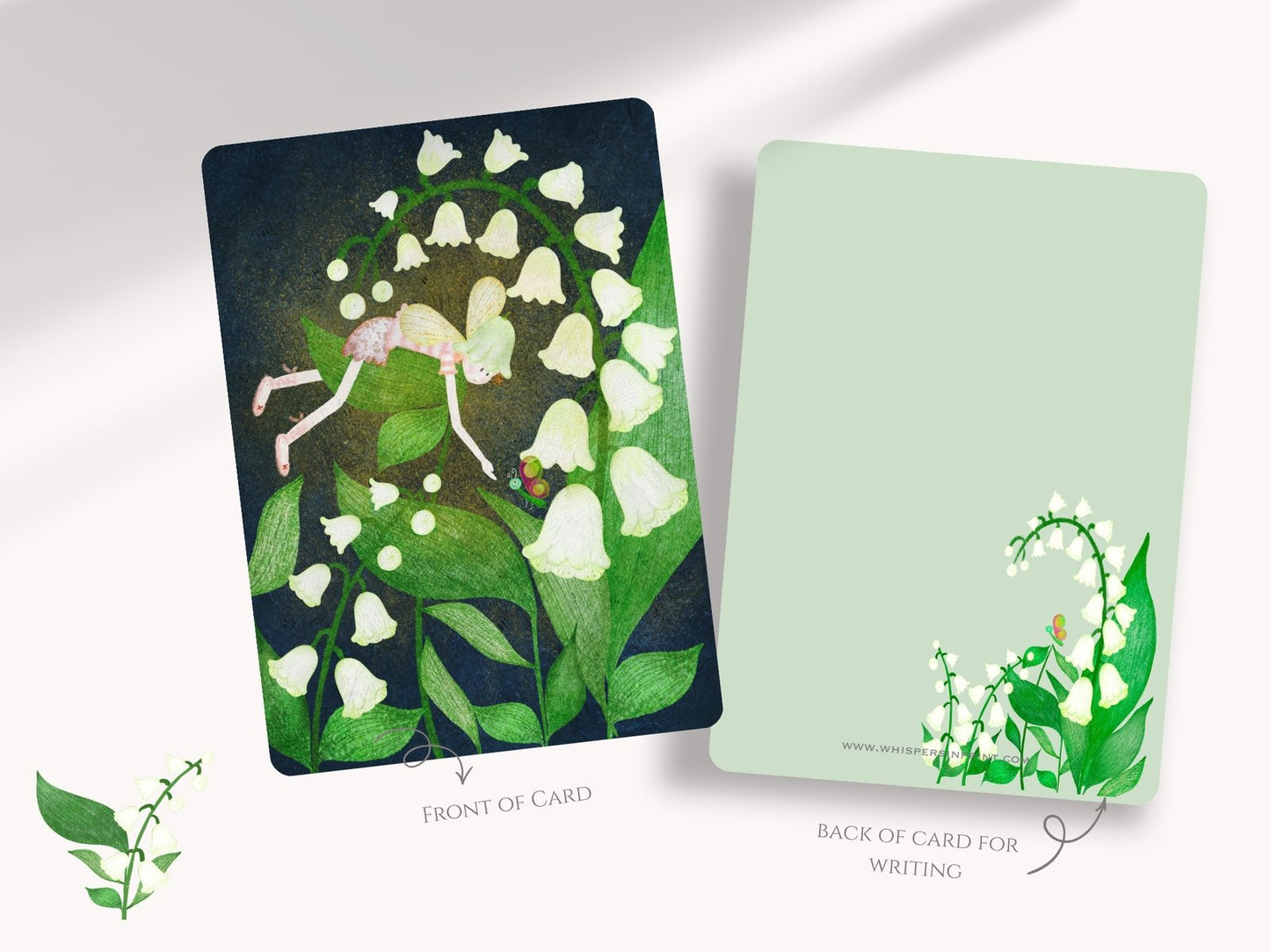 Lily of the Valley Fairy A6 Postcards (Pack of 10 with premium envelopes)