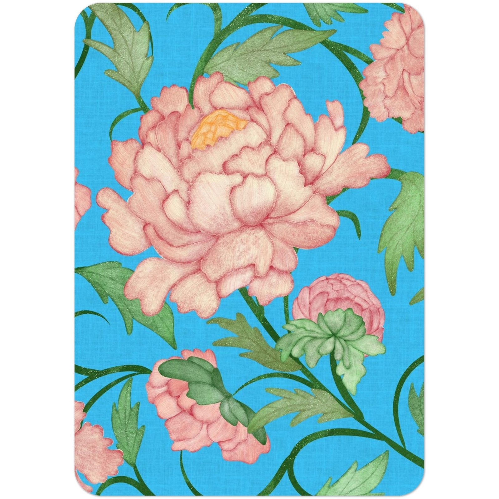 Chinoiserie Peony Bloom A6 Postcards (Pack of 10 with premium envelopes)