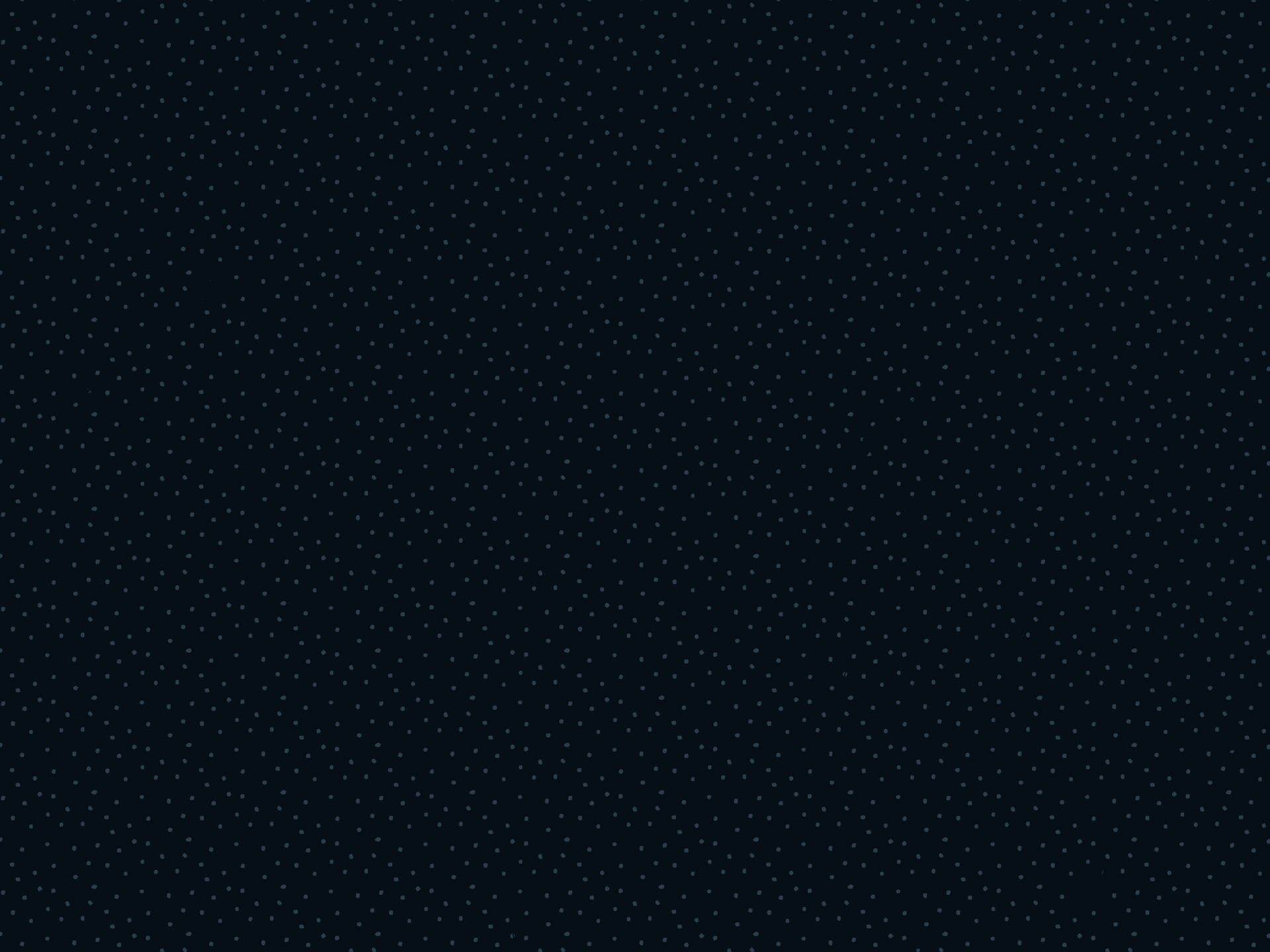 Dots art print on midnight blue background