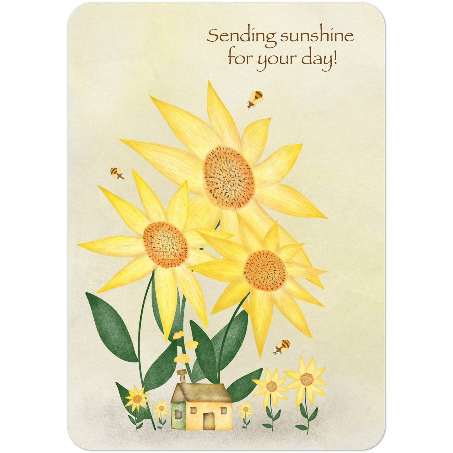 Whimsical Sunflower A6 Postcards (Pack of 10 with premium envelopes)